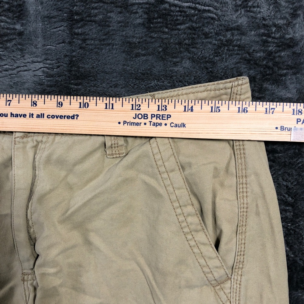 Lee Cargo Shorts Mens 34 Khaki Tan Cotton‎ Twill Multi Pocket Casual Utility - Picture 4 of 8